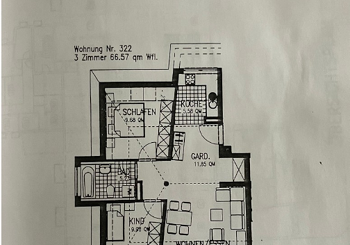 Grundriss Wohnung