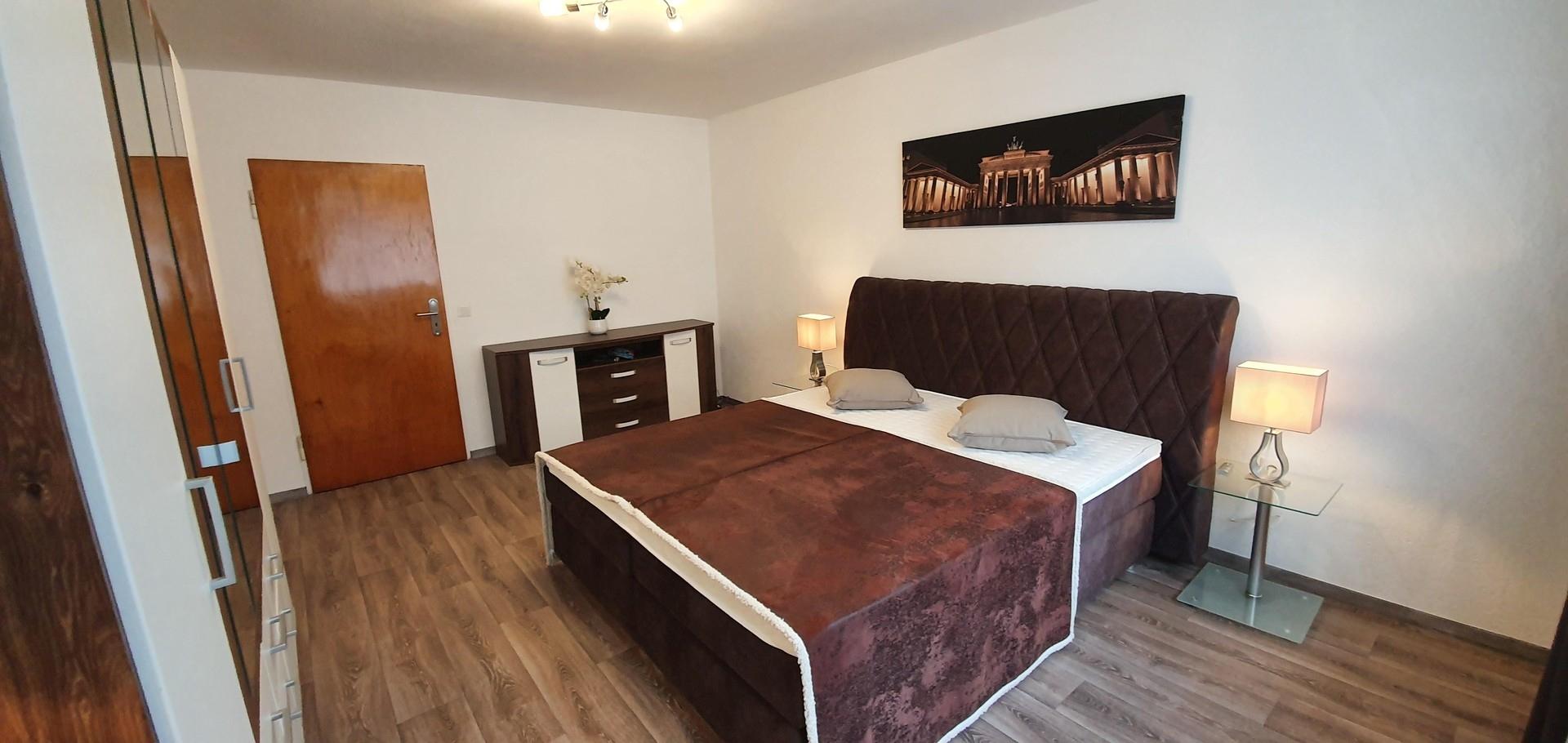 Bedroom with a double bed