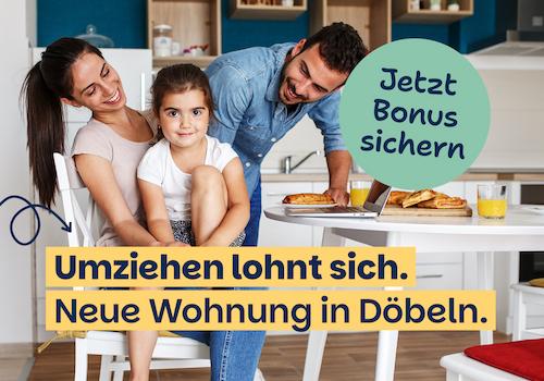 Jetzt einziehen und 500€ Einzugsbonus sichern