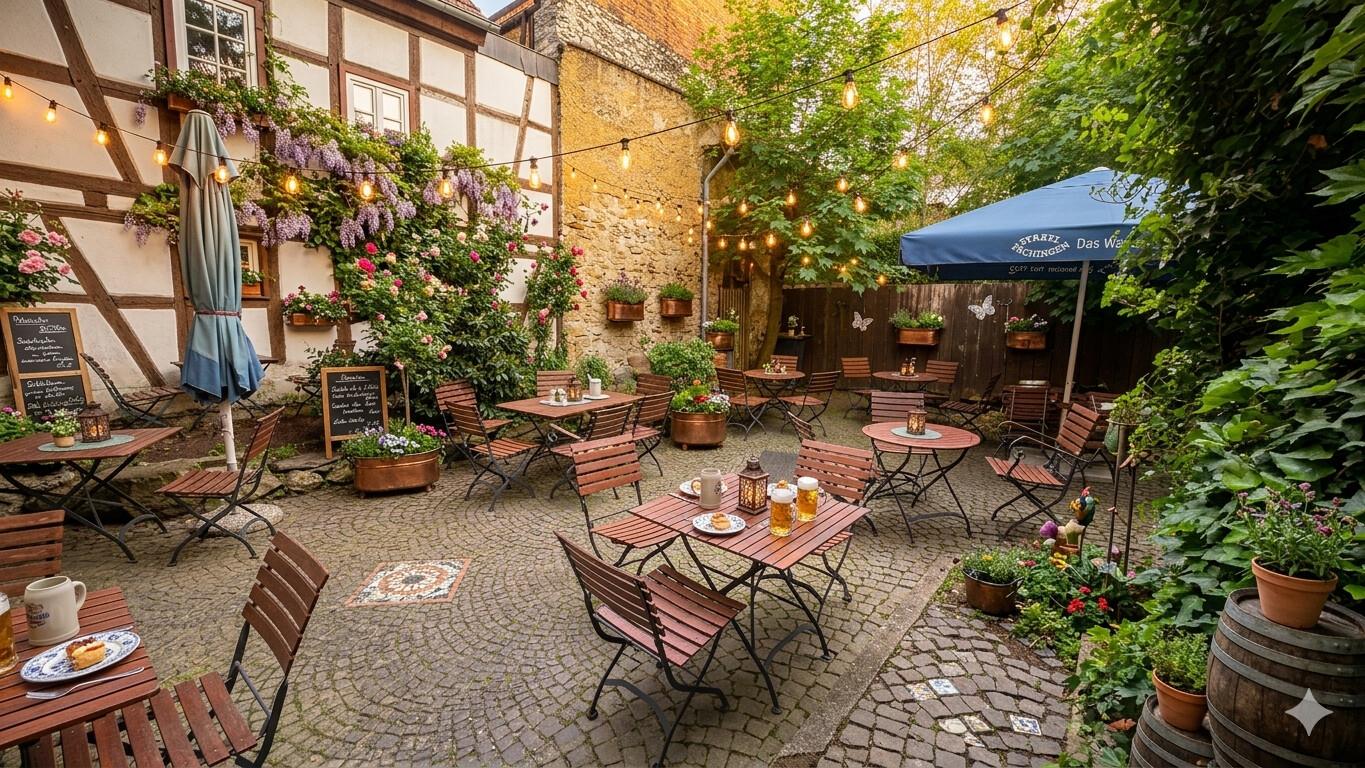 Terrasse mit Bestuhlung