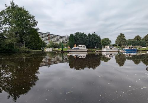 Blick vom Hafen