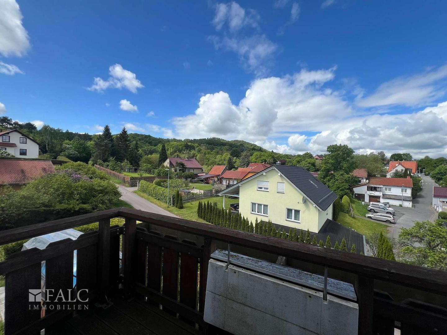 Ausblick vom Balkon Schlafzimmer