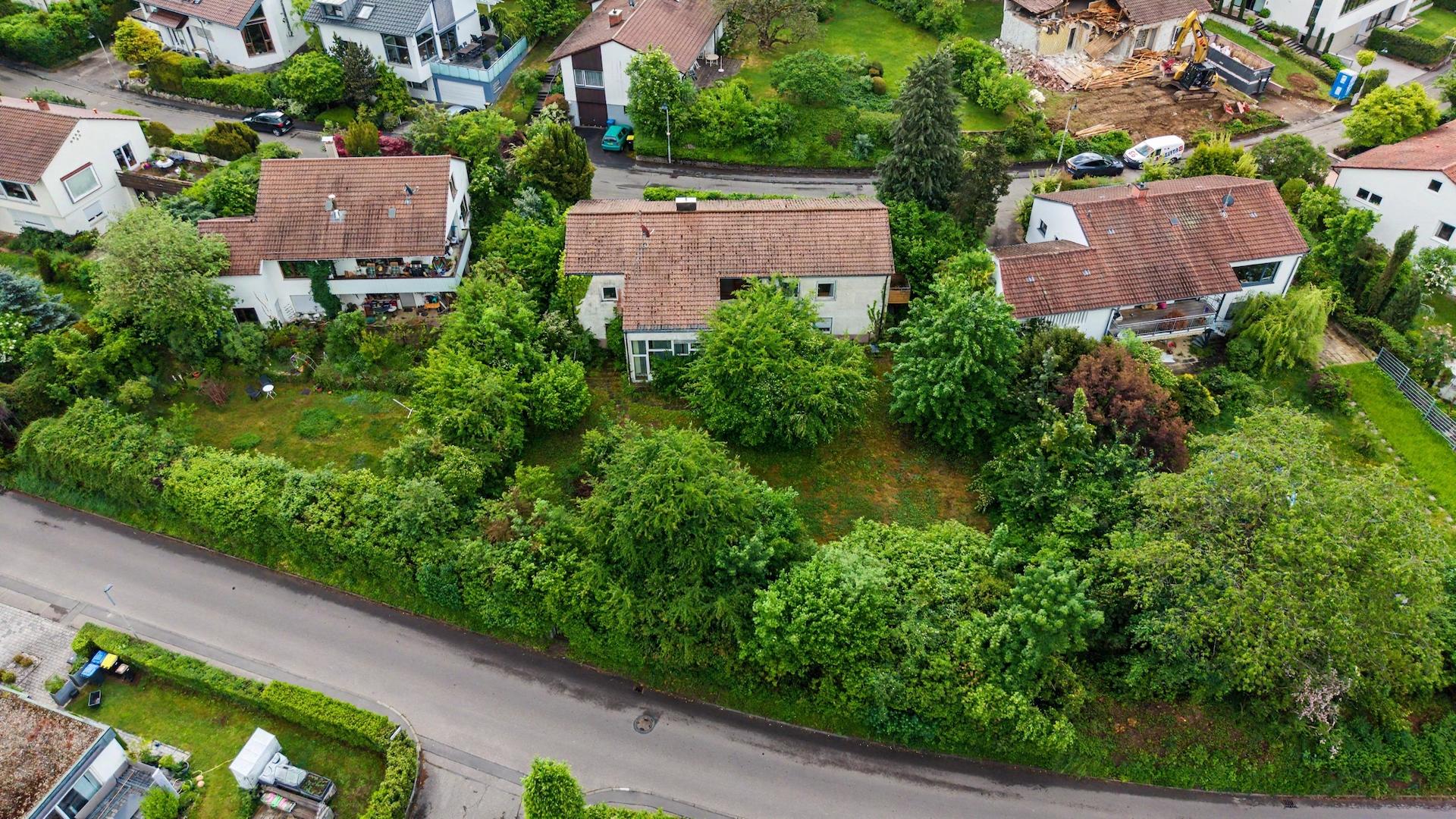 Ansicht mit Garten
