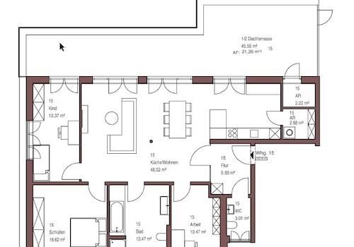 Wohnung 15 Grundriss