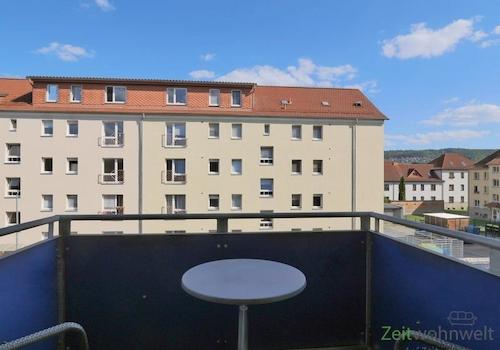 Blick vom Balkon