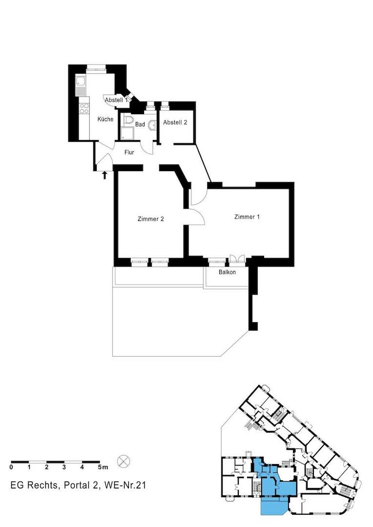 Grundriss WE21