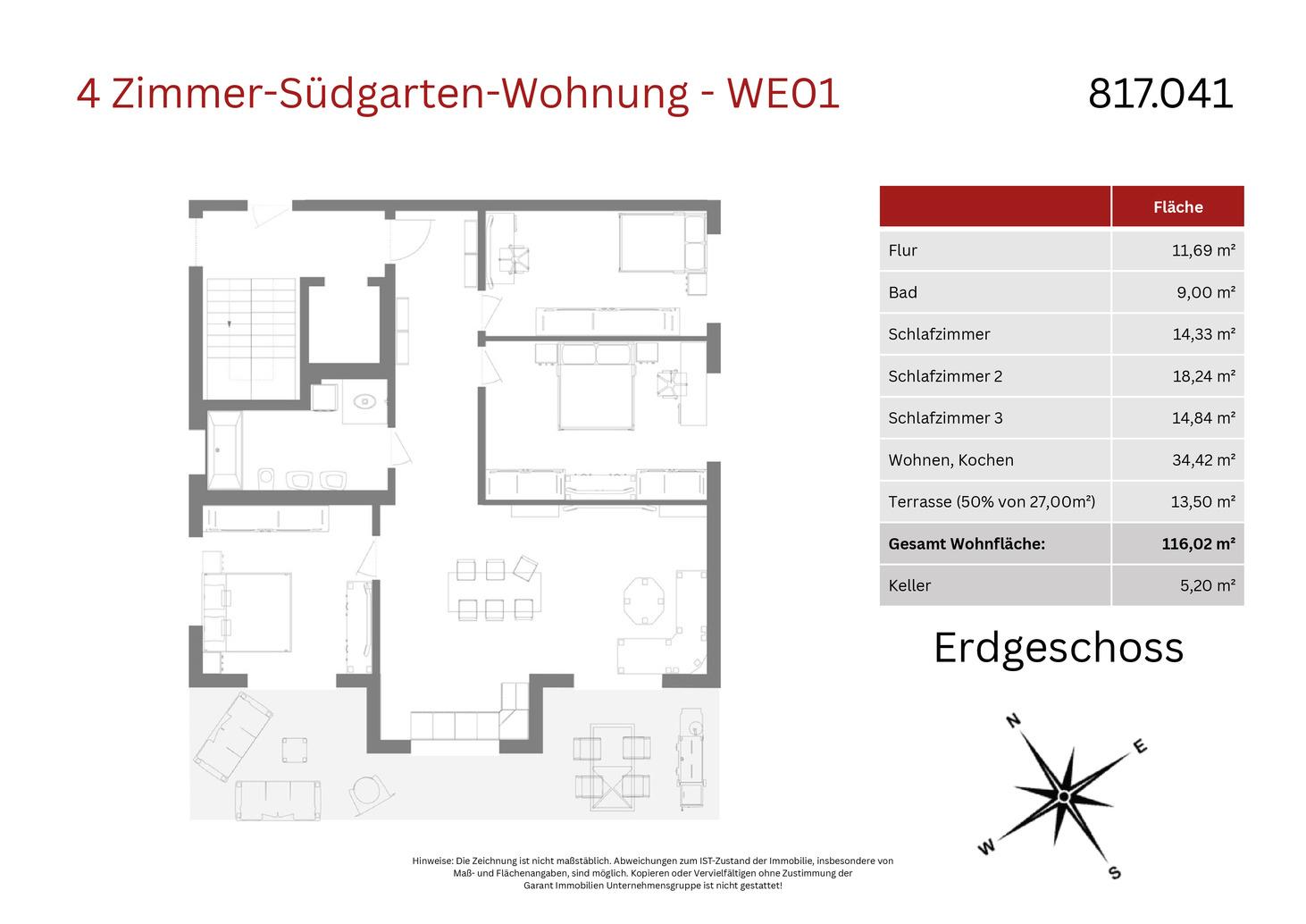Grundriss WE01
