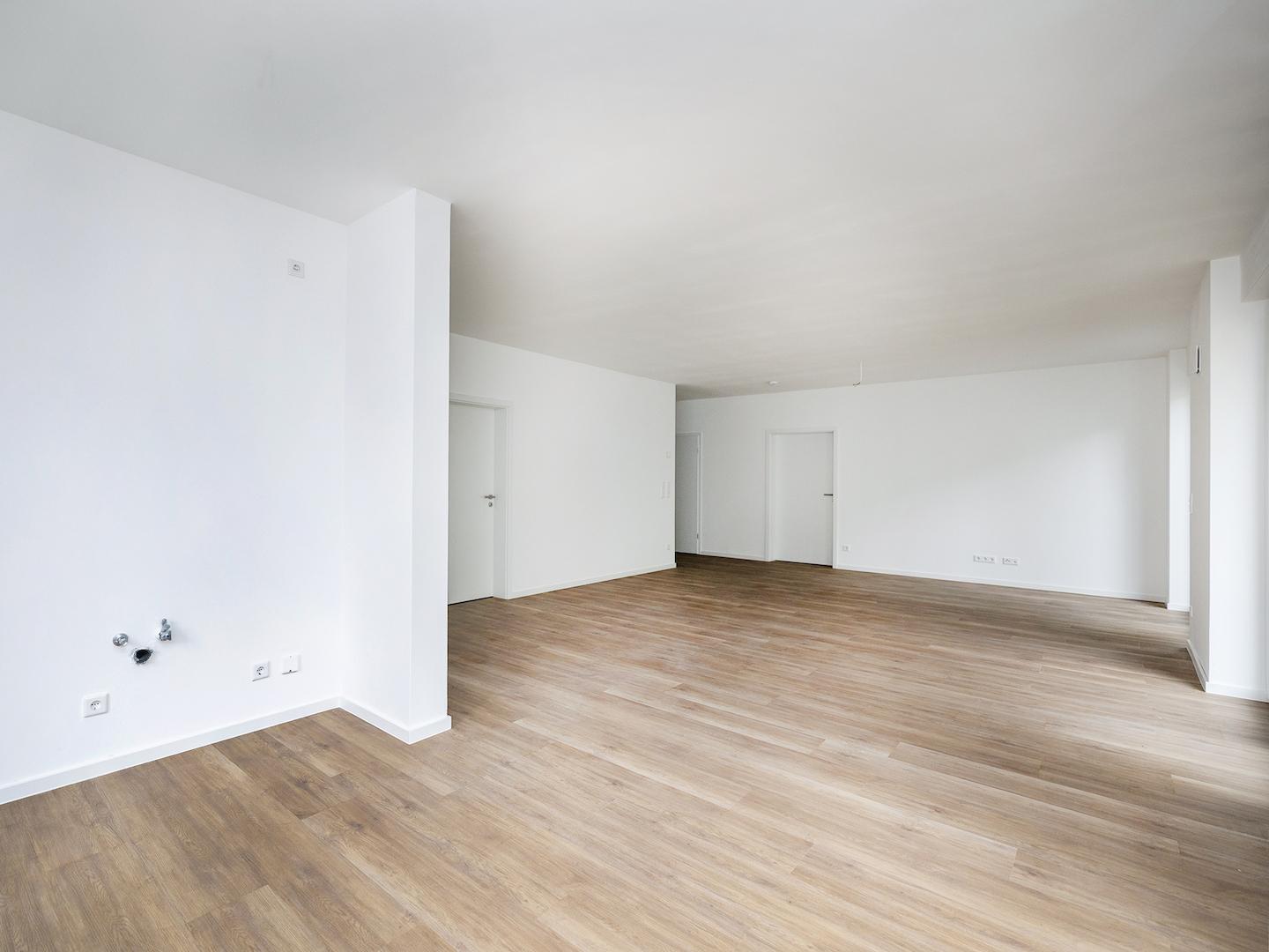 Küche, Wohn- und Esszimmer