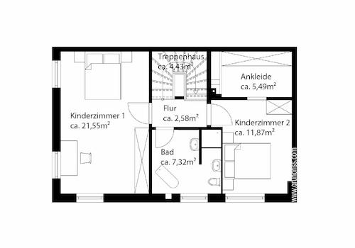 Grundriss Obergeschoss