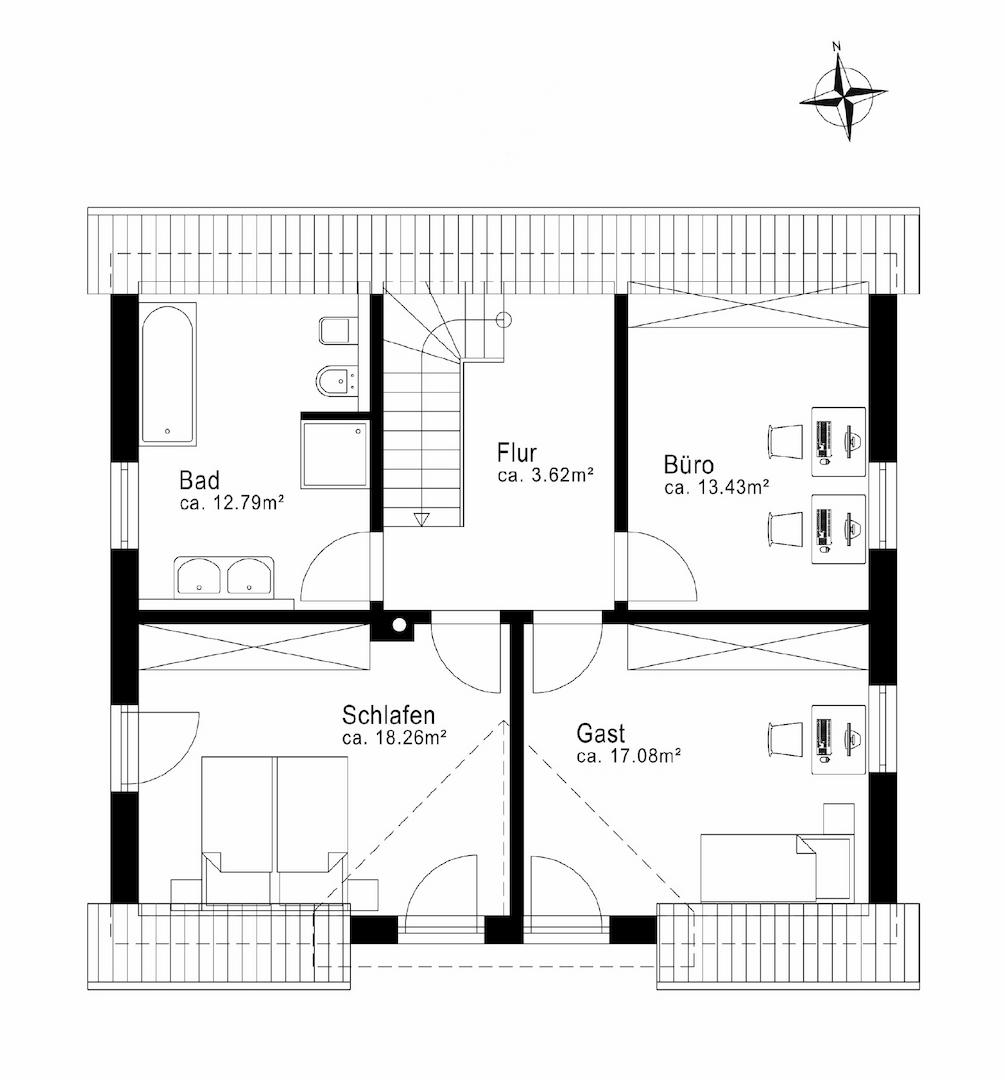 Grundriss Dachgeschoss