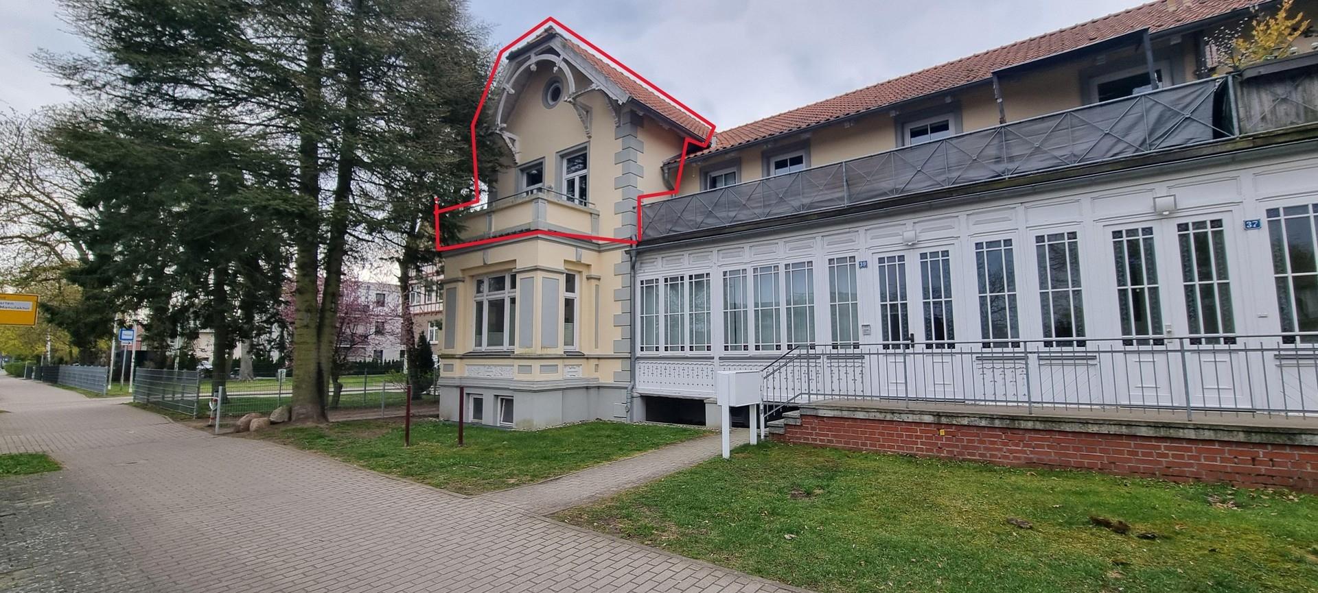 Wohnung markiert