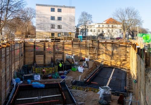 Objektansicht in Bauphase