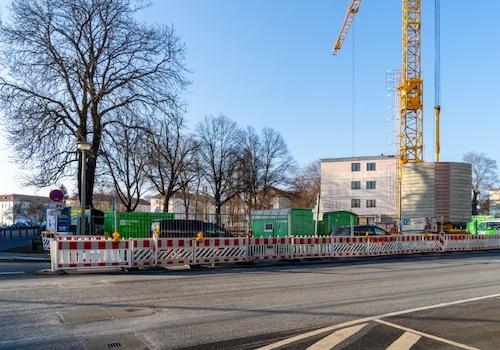 Objektansicht in Bauphase
