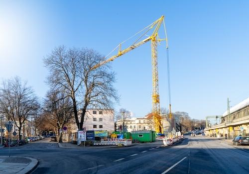 Objektansicht in Bauphase