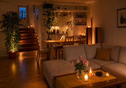 Wohnraum Abend