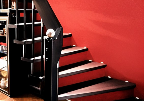 Treppe ins OG Haupthaus 