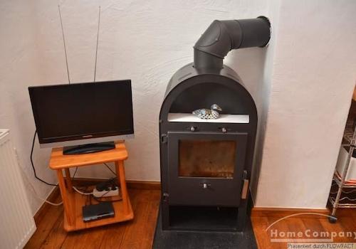 Kaminofen + TV