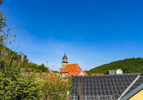 Blick aus DG zur Stadt