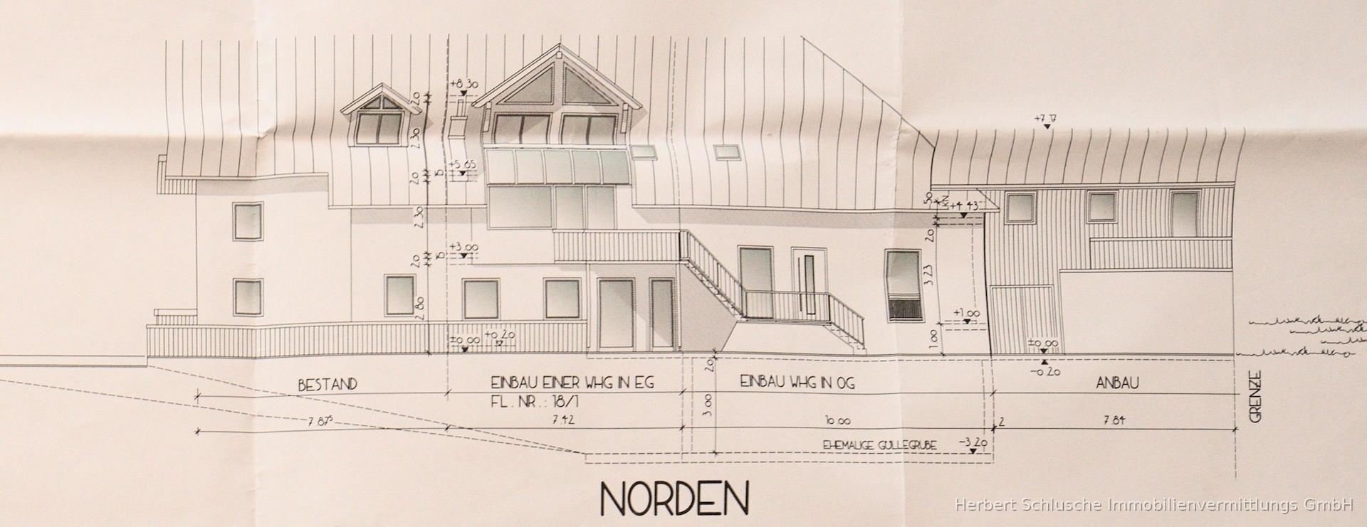 Plan: Nordansicht