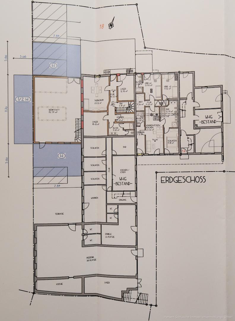 Plan: EG Anderungen (Anbau + Tiga)
