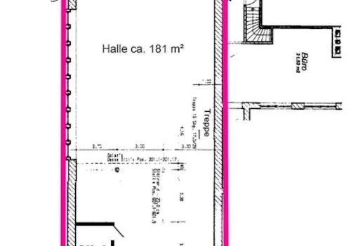 Teil der Halle