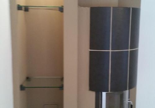 Kamin in Wohnzimmer