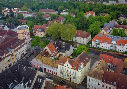 Immobilie_WGH_in Torgau zu verkaufen_Luftbild