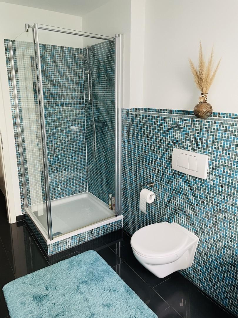 Modernes Bad mit Dusche