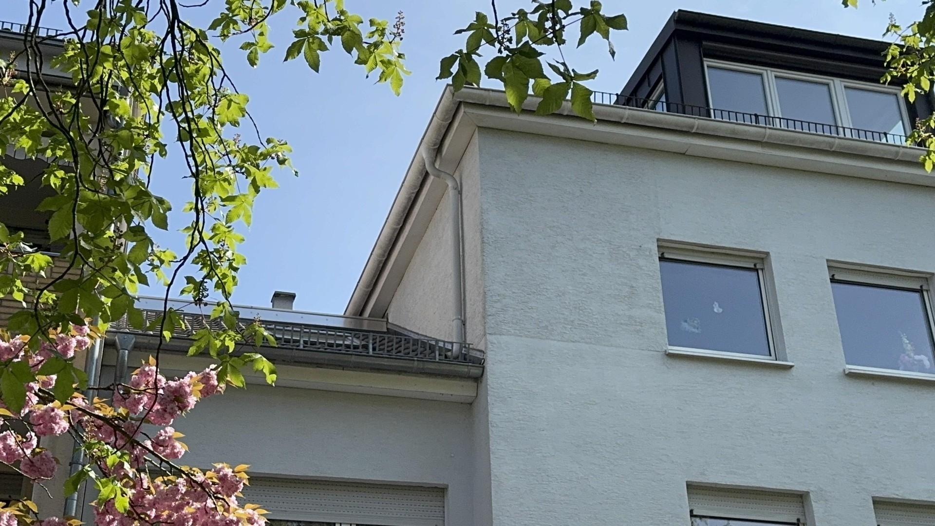 Dachterrasse von unten
