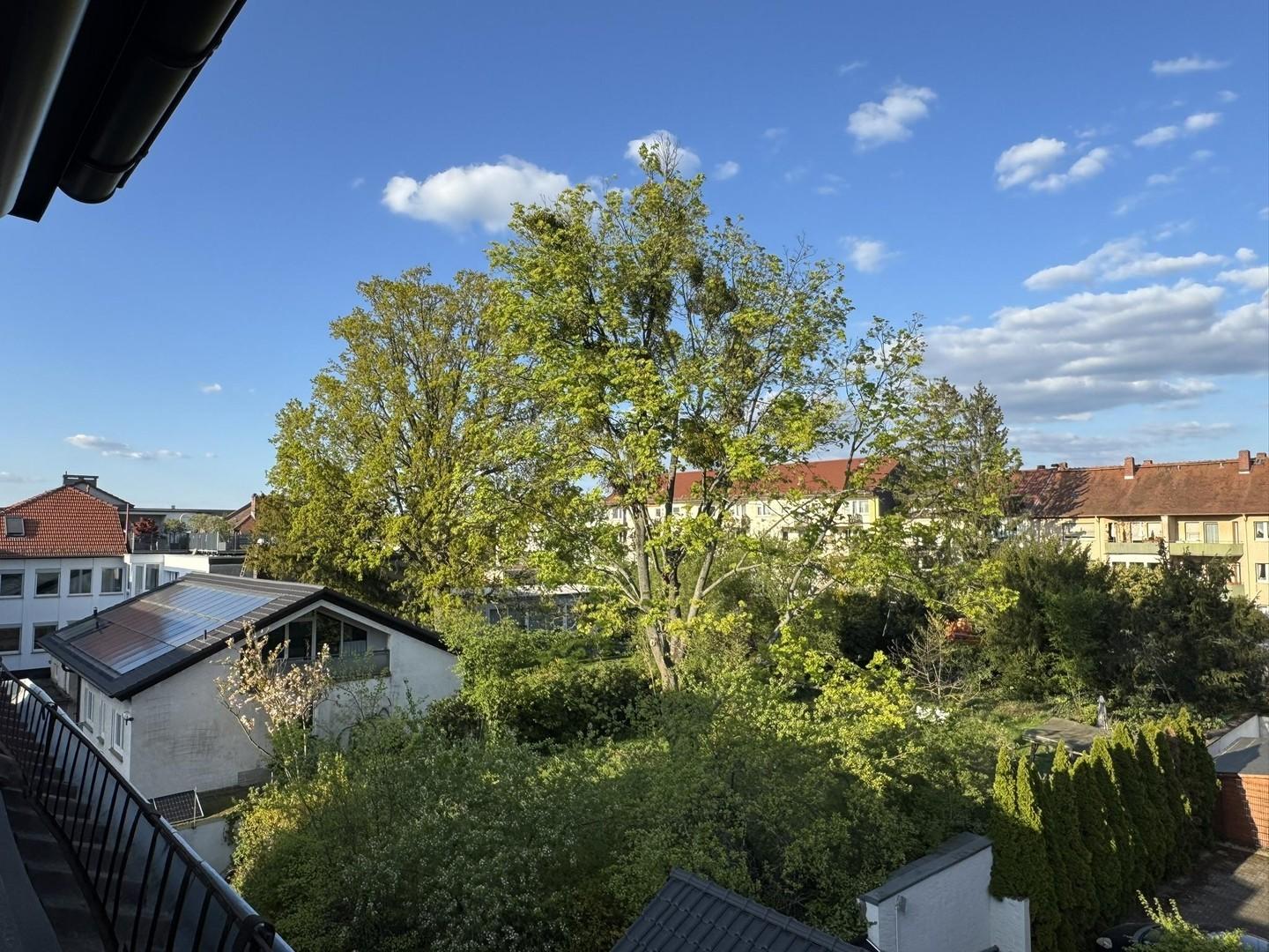 Blick nach Nordosten in Gärten