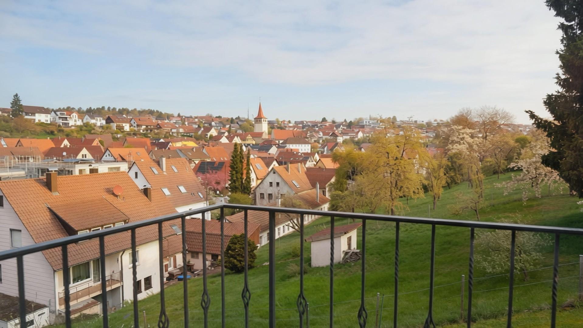 Ausblick Balkon