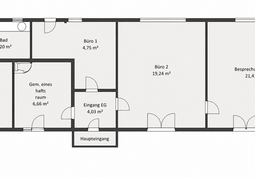 Grundriss Büro 1 OG