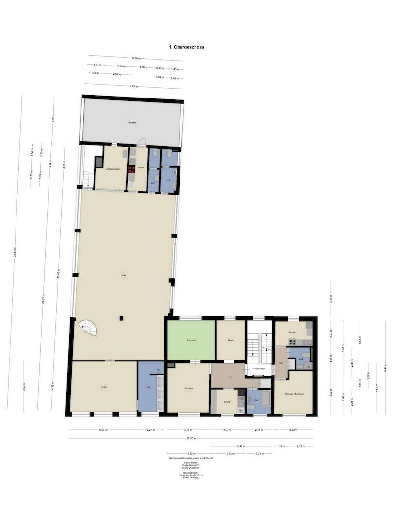 Grundriss 1 Obergeschoss