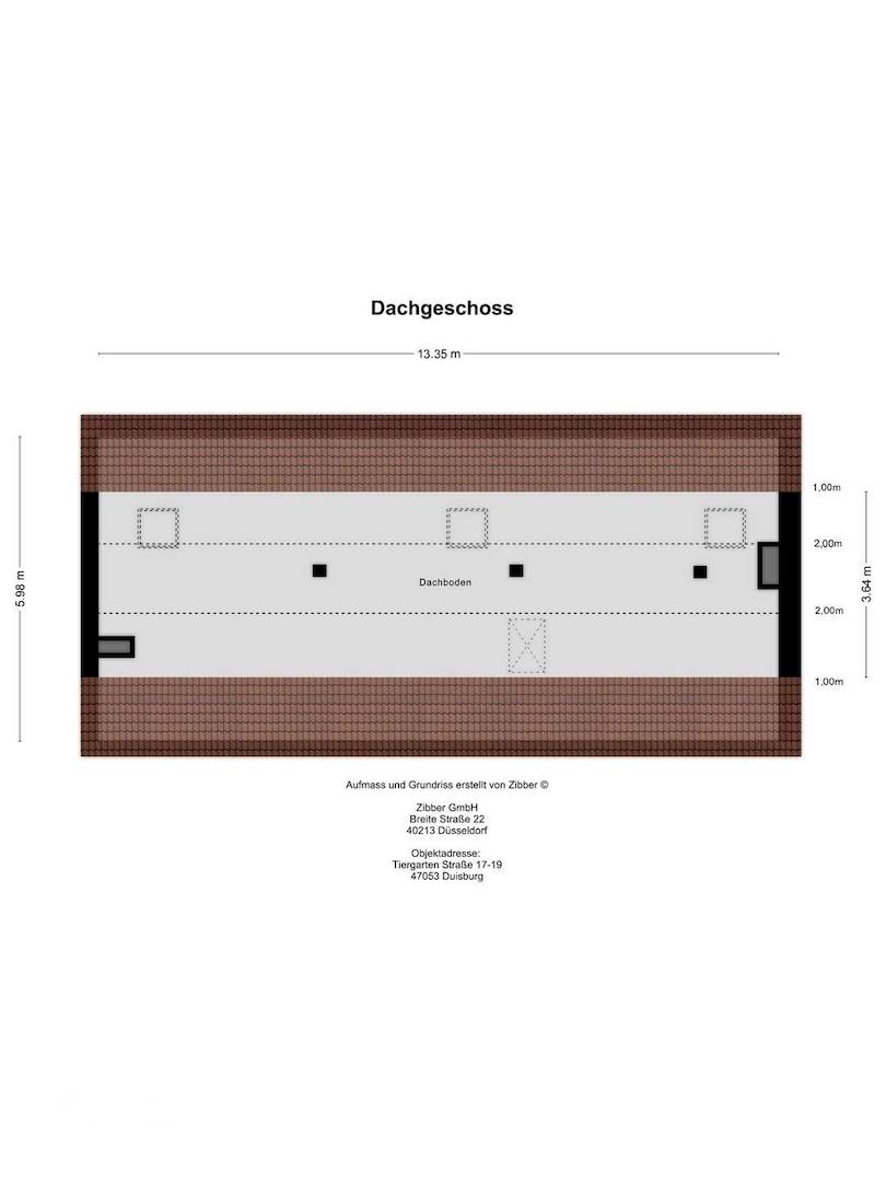 Grundriss Dachboden
