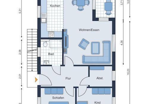 Grundriss EG Whg. 2