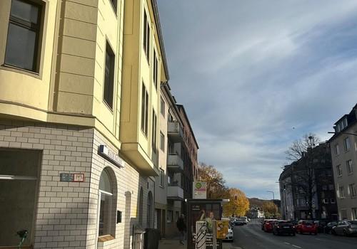 Seitenblick Bushaltestelle