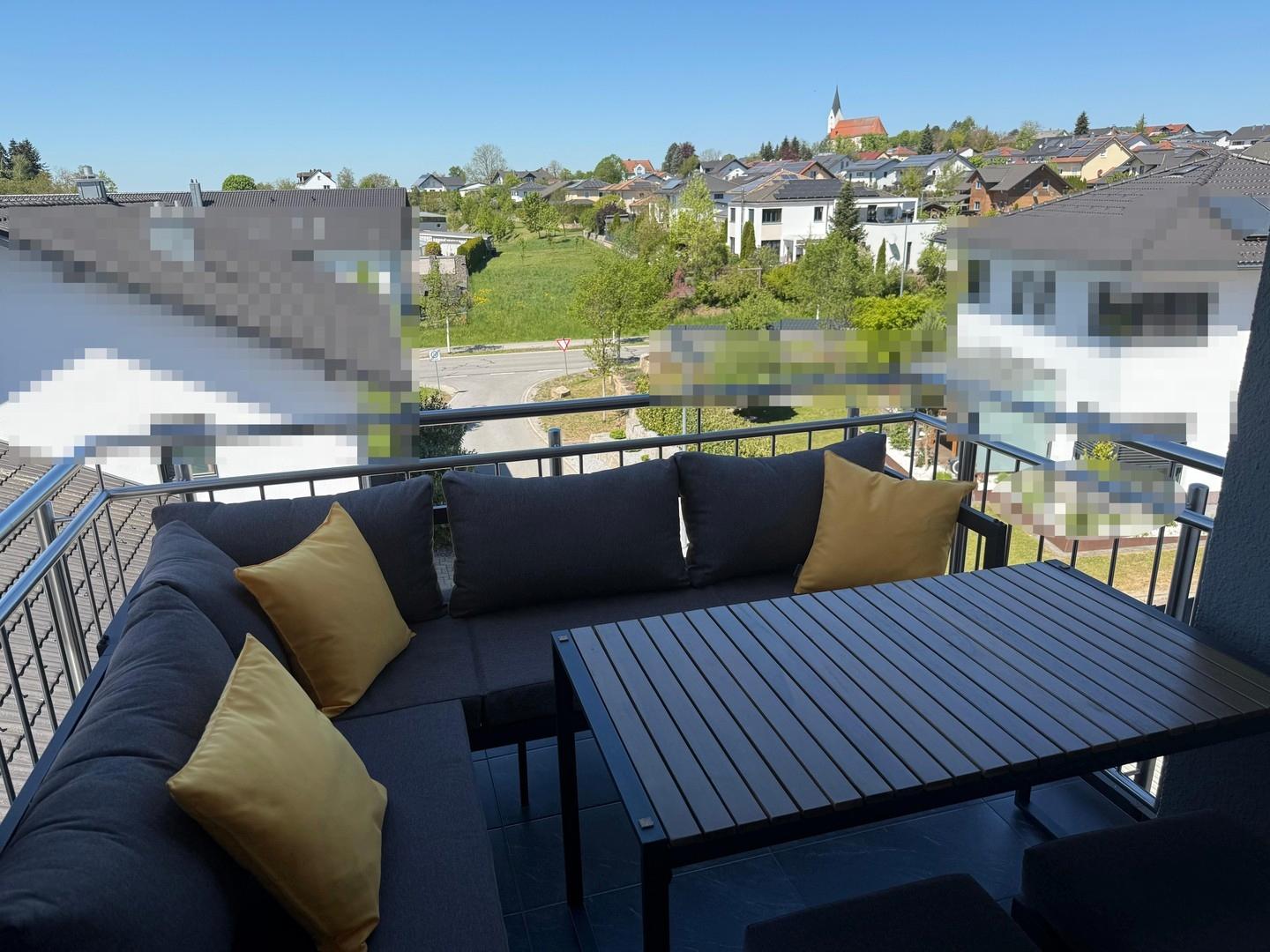 Fernblick Balkon