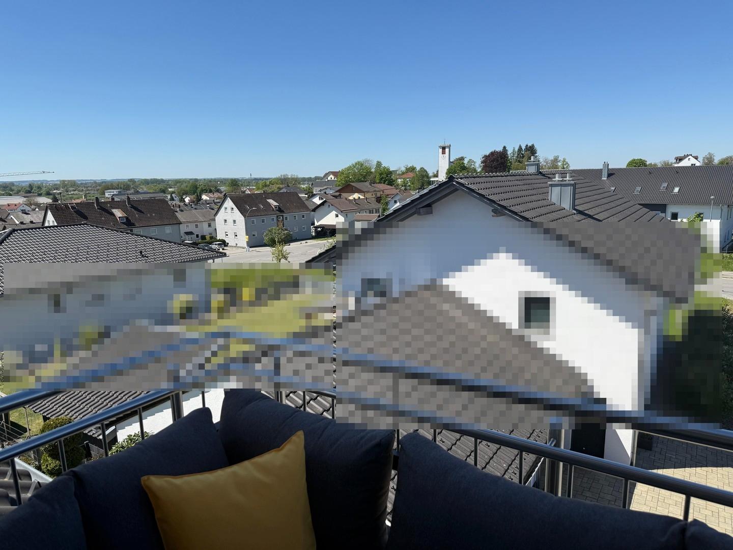Fernblick Balkon Donautal