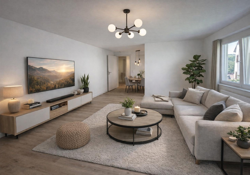 Wohnzimmer "Virtuell möbliert“