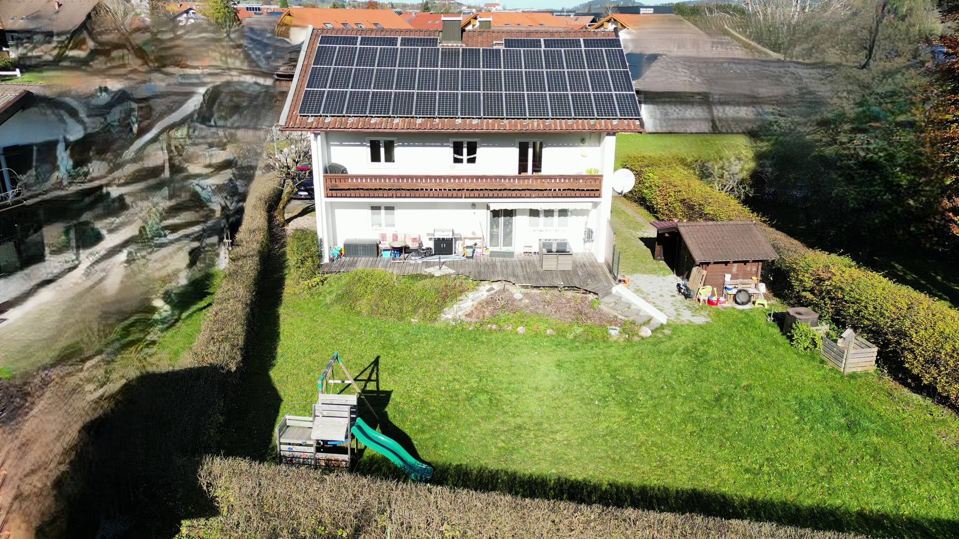 Ansicht mit Garten