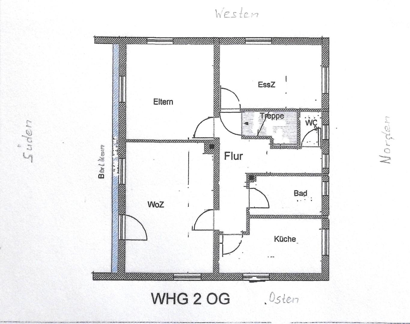 Grundriss Obergeschoß