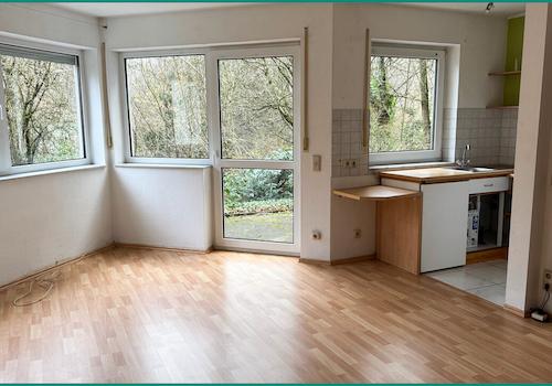 Heller Wohn- und Essbereich in der Einliegerwohnung...