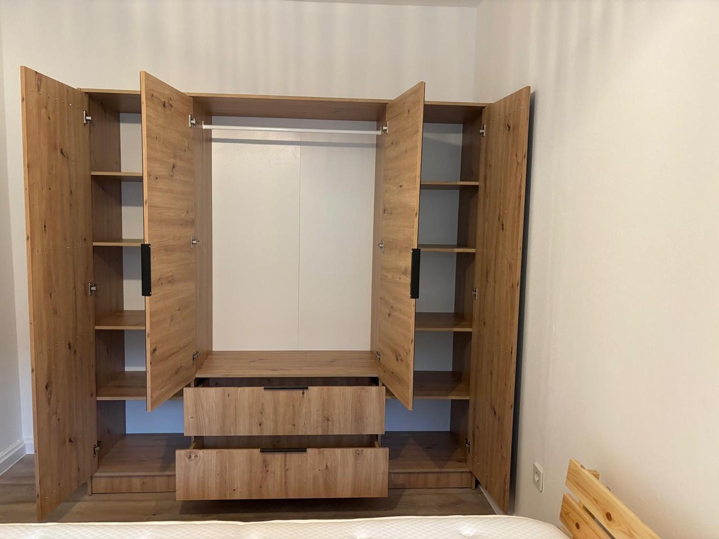 spacious wardrobe