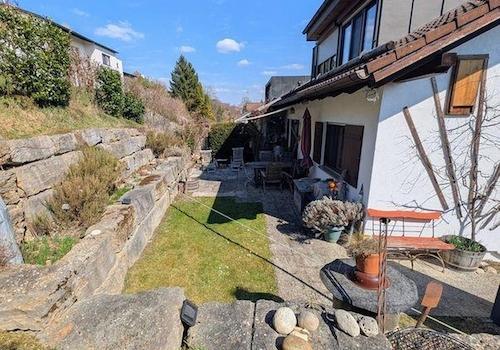 Terrasse mit Garten