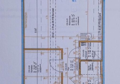Grundriss der Wohnung