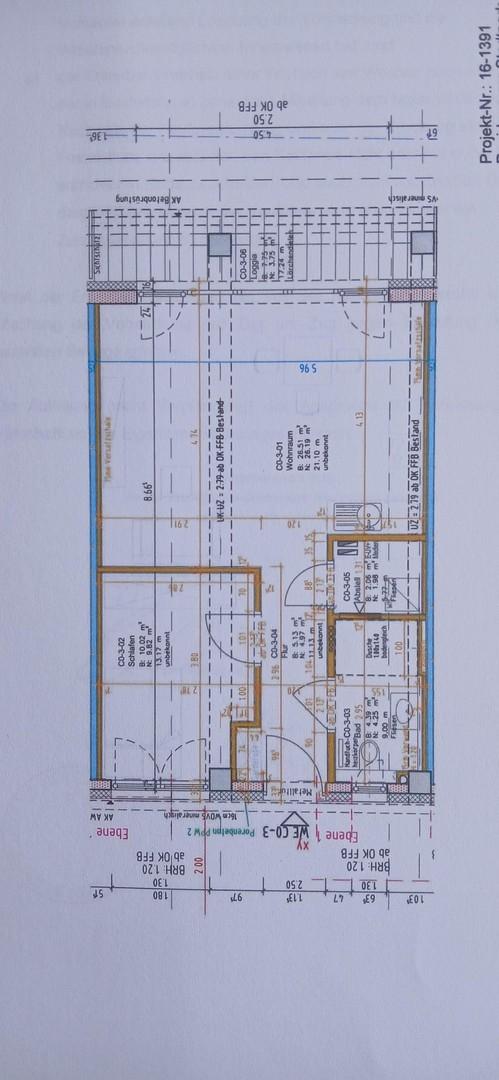 Grundriss der Wohnung