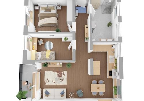 Grundriss 3 Zimmer