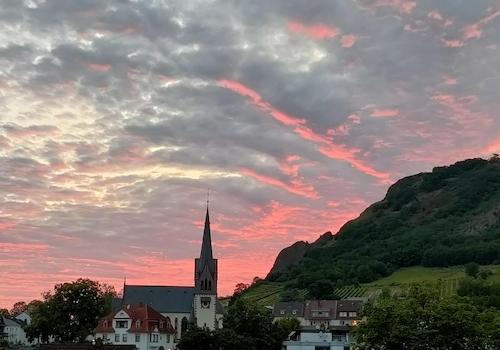 Ausblick in die Abenddämmerung