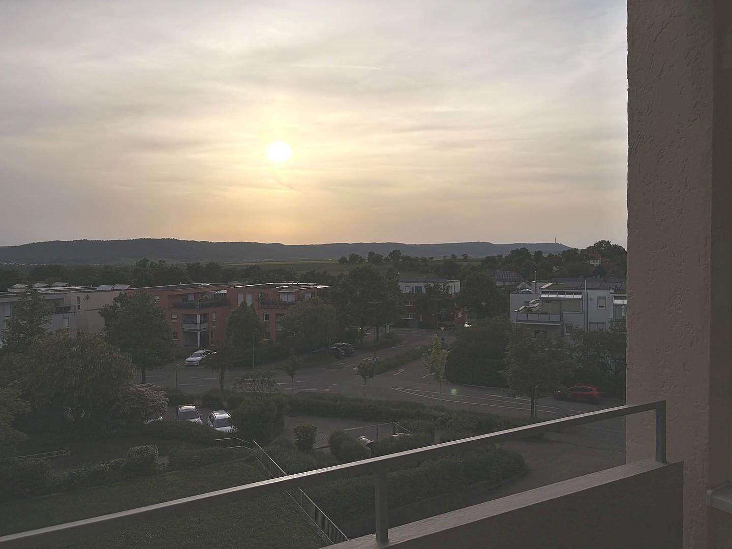 Ausblick Balkon Siedlung