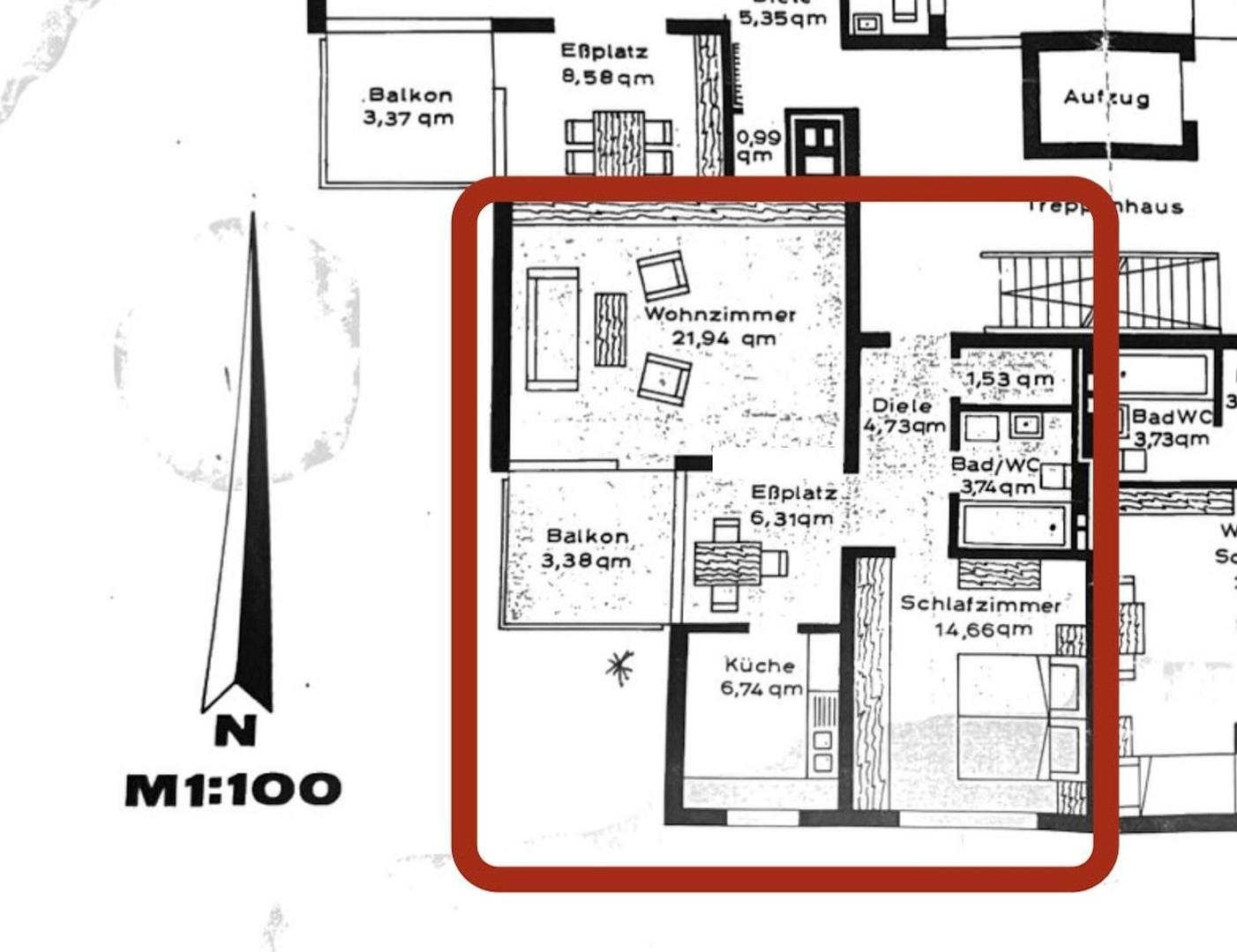 Grundriss Wohnung